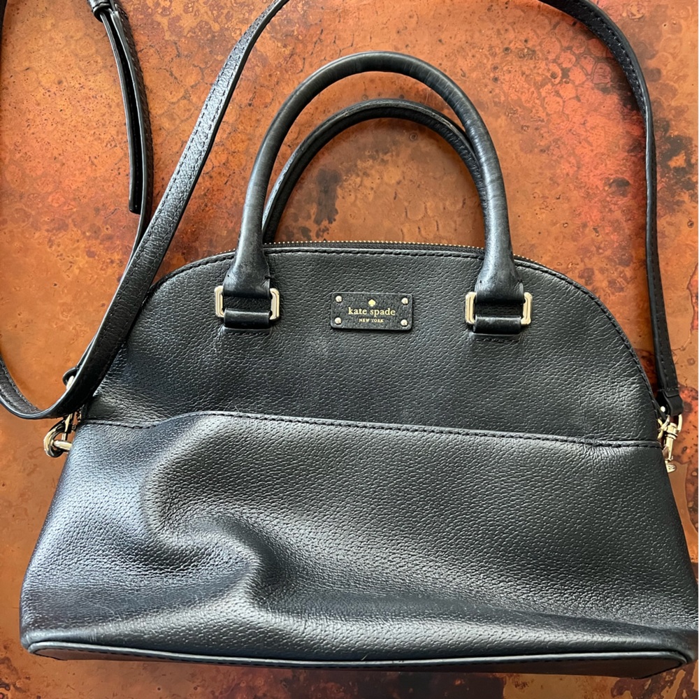 Kate Spade black leather purse